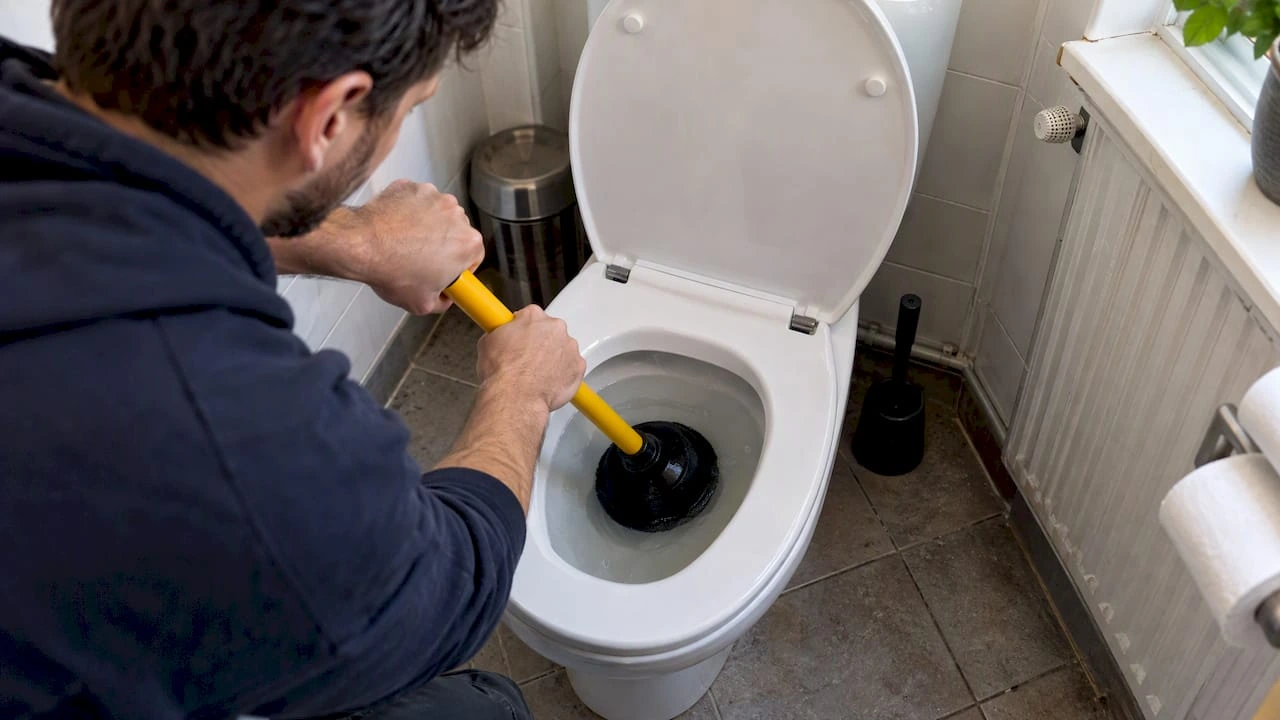WC bouché : que faire, étape par étape, et quand appeler