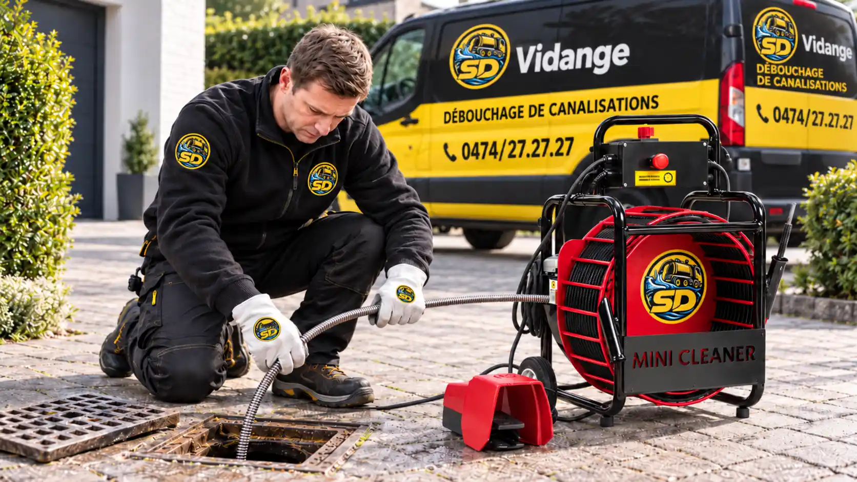 Débouchage de canalisations en Belgique par SD Vidange